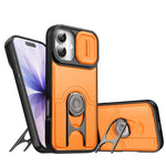 Cover scorrevole per fotocamera, supporto girevole 2 in 1, custodia per telefono antiurto con airbag., For iPhone 17, For iPhone Air, For iPhone 16 Pro Max