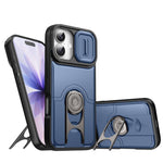 Cover scorrevole per fotocamera, supporto girevole 2 in 1, custodia per telefono antiurto con airbag., For iPhone 17, For iPhone Air, For iPhone 16 Pro Max