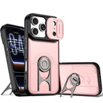 Cover scorrevole per fotocamera, supporto girevole 2 in 1, custodia per telefono antiurto con airbag., For iPhone 17e / 16e, For iPhone 17 Pro Max, For iPhone 17 Pro