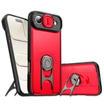 Cover scorrevole per fotocamera, supporto girevole 2 in 1, custodia per telefono antiurto con airbag., For iPhone 17, For iPhone Air, For iPhone 16 Pro Max