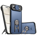 Cover scorrevole per fotocamera, supporto girevole 2 in 1, custodia per telefono antiurto con airbag., For iPhone 17, For iPhone Air, For iPhone 16 Pro Max