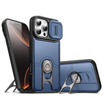 Cover scorrevole per fotocamera, supporto girevole 2 in 1, custodia per telefono antiurto con airbag., For iPhone 17, For iPhone Air, For iPhone 16 Pro Max
