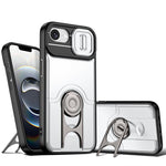Cover scorrevole per fotocamera, supporto girevole 2 in 1, custodia per telefono antiurto con airbag., For iPhone 17e / 16e, For iPhone 17 Pro Max, For iPhone 17 Pro