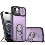 Cover scorrevole per fotocamera, supporto girevole 2 in 1, custodia per telefono antiurto con airbag., For iPhone 17e / 16e, For iPhone 17 Pro Max, For iPhone 17 Pro