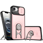 Cover scorrevole per fotocamera, supporto girevole 2 in 1, custodia per telefono antiurto con airbag., For iPhone 17e / 16e, For iPhone 17 Pro Max, For iPhone 17 Pro