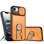 Cover scorrevole per fotocamera, supporto girevole 2 in 1, custodia per telefono antiurto con airbag., For iPhone 17e / 16e, For iPhone 17 Pro Max, For iPhone 17 Pro
