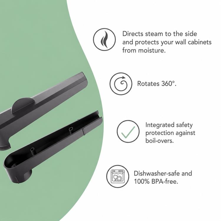 Ricambio per maniglia girevole di trasferimento vapore per robot da cucina Thermomix TM7, Steam Transfer Handle