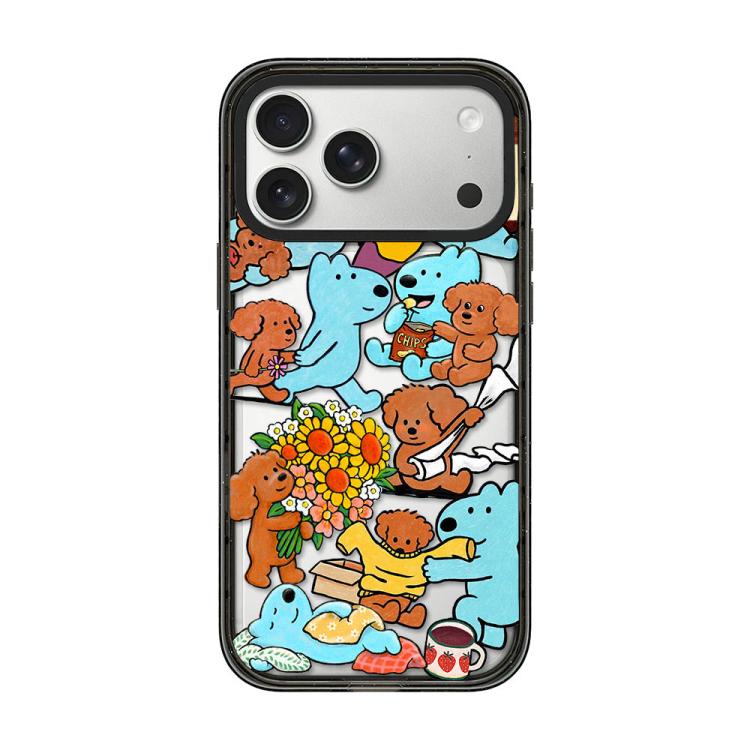 Custodia per telefono in TPU acrilico con motivo a cagnolino carino, For iPhone 17 Pro Max, For iPhone 17 Pro, For iPhone 17, For iPhone Air