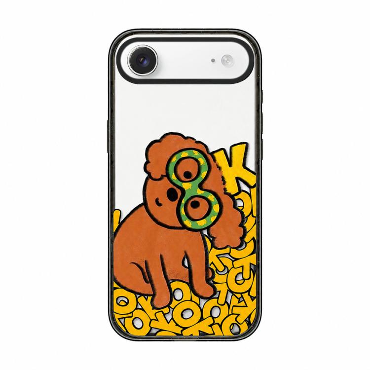Custodia per telefono in TPU acrilico con motivo a cagnolino carino, For iPhone 17 Pro Max, For iPhone 17 Pro, For iPhone 17, For iPhone Air