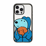 Custodia per telefono in TPU acrilico con motivo a cagnolino carino, For iPhone 16 Pro Max, For iPhone 16 Pro, For iPhone 16 Plus, For iPhone 16