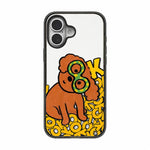 Custodia per telefono in TPU acrilico con motivo a cagnolino carino, For iPhone 16 Pro Max, For iPhone 16 Pro, For iPhone 16 Plus, For iPhone 16
