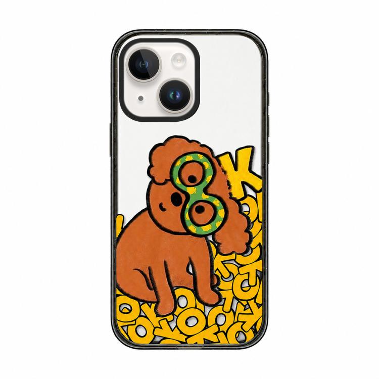 Custodia per telefono in TPU acrilico con motivo a cagnolino carino, For iPhone 14 Plus, For iPhone 14, For iPhone 14 Pro, For iPhone 14 Pro Max