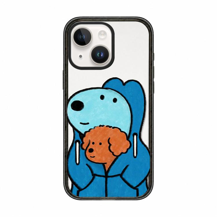 Custodia per telefono in TPU acrilico con motivo a cagnolino carino, For iPhone 14 Plus, For iPhone 14, For iPhone 14 Pro, For iPhone 14 Pro Max
