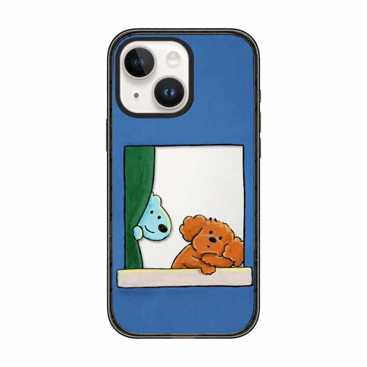 Custodia per telefono in TPU acrilico con motivo a cagnolino carino, For iPhone 14 Plus, For iPhone 14, For iPhone 14 Pro, For iPhone 14 Pro Max