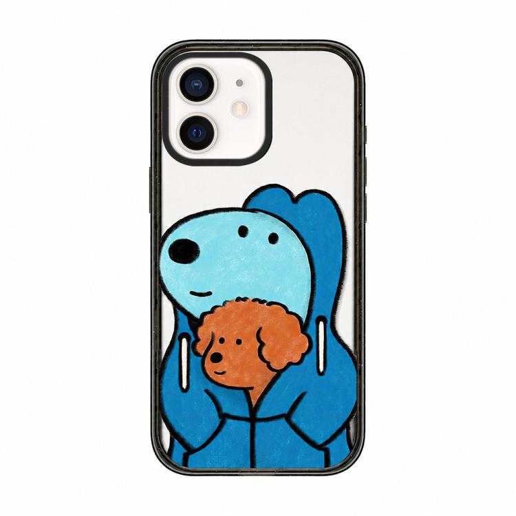 Custodia per telefono in TPU acrilico con motivo a cagnolino carino, For iPhone 12 Pro Max, For iPhone 12 Pro, For iPhone 11