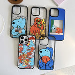 Custodia per telefono in TPU acrilico con motivo a cagnolino carino, For iPhone 15 Pro Max, For iPhone 15 Pro, For iPhone 15 Plus, For iPhone 15