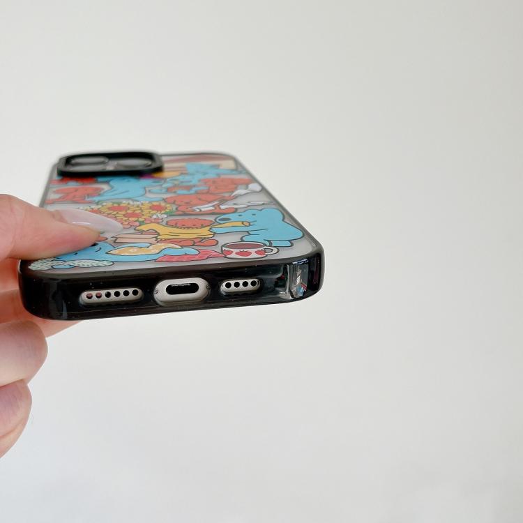 Custodia per telefono in TPU acrilico con motivo a cagnolino carino, For iPhone 12 Pro Max, For iPhone 12 Pro, For iPhone 11