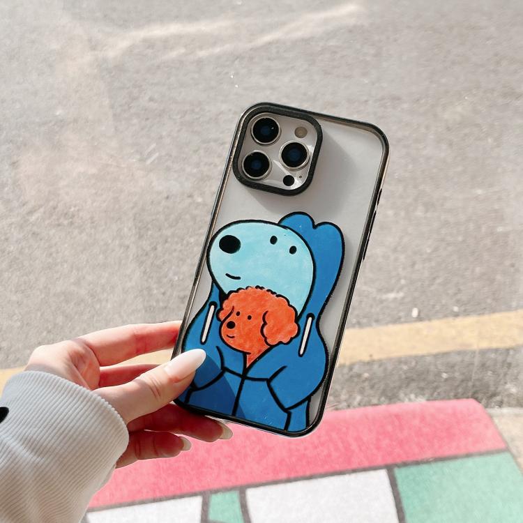 Custodia per telefono in TPU acrilico con motivo a cagnolino carino, For iPhone 14 Plus, For iPhone 14, For iPhone 14 Pro, For iPhone 14 Pro Max