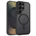 Custodia magnetica per telefono in PC+TPU satinato con effetto pelle., For Galaxy S26 Ultra 5G, For Galaxy S26 5G, For Galaxy S25 FE 5G, For Galaxy S25 Edge 5G, For Galaxy S25 5G, For Galaxy S25+ 5G, For Galaxy S25 Ultra 5G, For Galaxy S24 FE 5G       ...