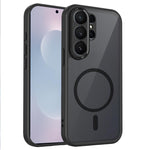 Custodia magnetica per telefono in PC+TPU satinato con effetto pelle., For Galaxy S26 Ultra 5G, For Galaxy S26 5G, For Galaxy S25 FE 5G, For Galaxy S25 Edge 5G, For Galaxy S25 5G, For Galaxy S25+ 5G, For Galaxy S25 Ultra 5G, For Galaxy S24 FE 5G       ...