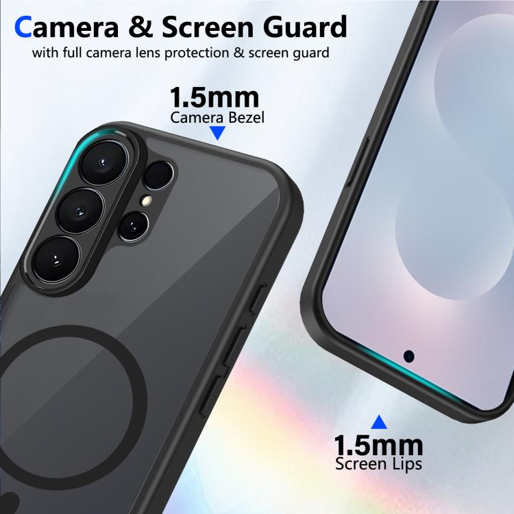 Custodia magnetica per telefono in PC+TPU satinato con effetto pelle., For Galaxy S26 Ultra 5G, For Galaxy S26 5G, For Galaxy S25 FE 5G, For Galaxy S25 Edge 5G, For Galaxy S25 5G, For Galaxy S25+ 5G, For Galaxy S25 Ultra 5G, For Galaxy S24 FE 5G       ...