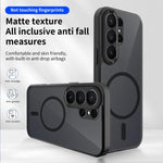 Custodia magnetica per telefono in PC+TPU satinato con effetto pelle., For Galaxy S26 Ultra 5G, For Galaxy S26 5G, For Galaxy S25 FE 5G, For Galaxy S25 Edge 5G, For Galaxy S25 5G, For Galaxy S25+ 5G, For Galaxy S25 Ultra 5G, For Galaxy S24 FE 5G       ...