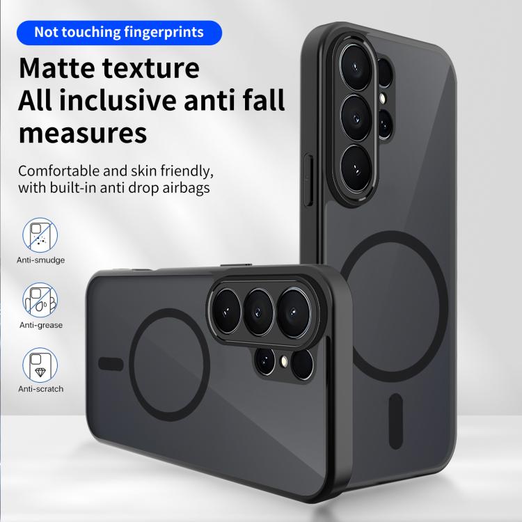 Custodia magnetica per telefono in PC+TPU satinato con effetto pelle., For Galaxy S26 Ultra 5G, For Galaxy S26 5G, For Galaxy S25 FE 5G, For Galaxy S25 Edge 5G, For Galaxy S25 5G, For Galaxy S25+ 5G, For Galaxy S25 Ultra 5G, For Galaxy S24 FE 5G       ...
