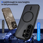 Custodia magnetica per telefono in PC+TPU satinato con effetto pelle., For Galaxy S26 Ultra 5G, For Galaxy S26 5G, For Galaxy S25 FE 5G, For Galaxy S25 Edge 5G, For Galaxy S25 5G, For Galaxy S25+ 5G, For Galaxy S25 Ultra 5G, For Galaxy S24 FE 5G       ...