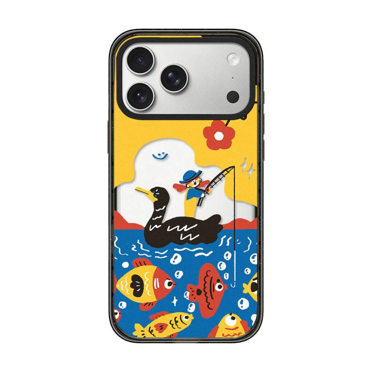 Custodia per telefono in TPU acrilico con motivo a fiorellino rosso in stile cartone animato, For iPhone 17 Pro Max, For iPhone 17 Pro, For iPhone 17, For iPhone Air