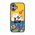 Custodia per telefono in TPU acrilico con motivo a fiorellino rosso in stile cartone animato, For iPhone 17 Pro Max, For iPhone 17 Pro, For iPhone 17, For iPhone Air