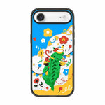 Custodia per telefono in TPU acrilico con motivo a fiorellino rosso in stile cartone animato, For iPhone 17 Pro Max, For iPhone 17 Pro, For iPhone 17, For iPhone Air