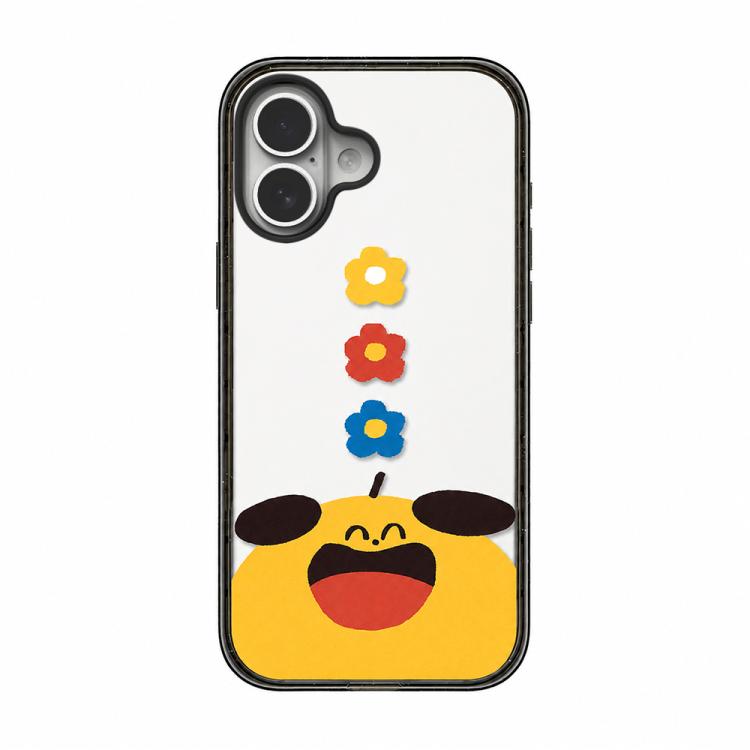 Custodia per telefono in TPU acrilico con motivo a fiorellino rosso in stile cartone animato, For iPhone 16 Pro Max, For iPhone 16 Pro, For iPhone 16 Plus, For iPhone 16