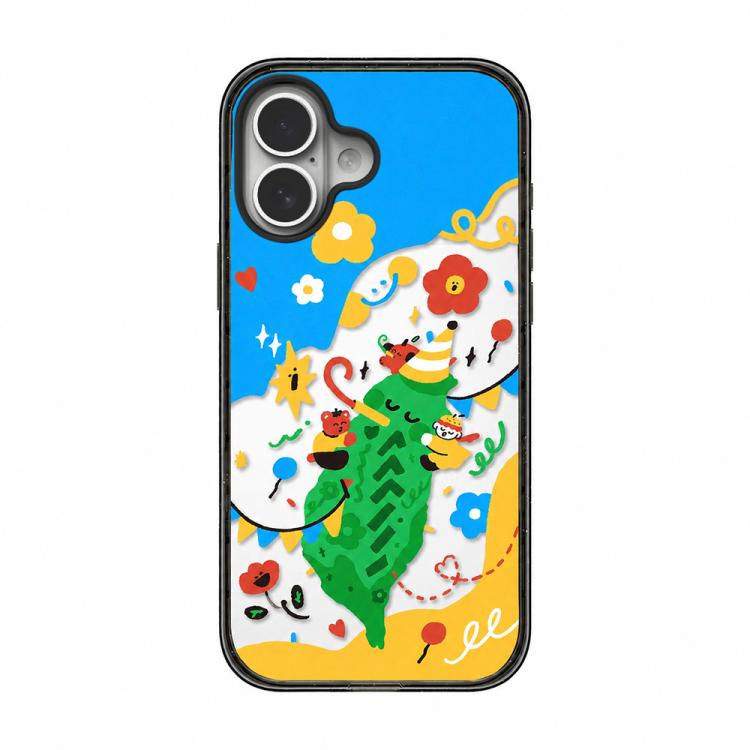Custodia per telefono in TPU acrilico con motivo a fiorellino rosso in stile cartone animato, For iPhone 16 Pro Max, For iPhone 16 Pro, For iPhone 16 Plus, For iPhone 16