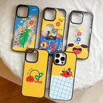 Custodia per telefono in TPU acrilico con motivo a fiorellino rosso in stile cartone animato, For iPhone 17 Pro Max, For iPhone 17 Pro, For iPhone 17, For iPhone Air