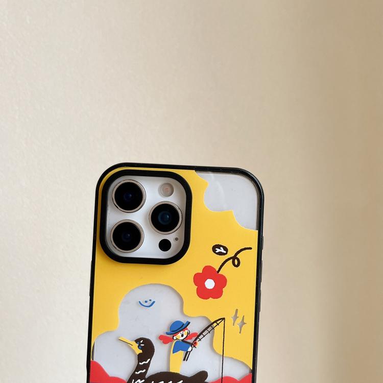 Custodia per telefono in TPU acrilico con motivo a fiorellino rosso in stile cartone animato, For iPhone 12 Pro Max, For iPhone 12 Pro, For iPhone 11