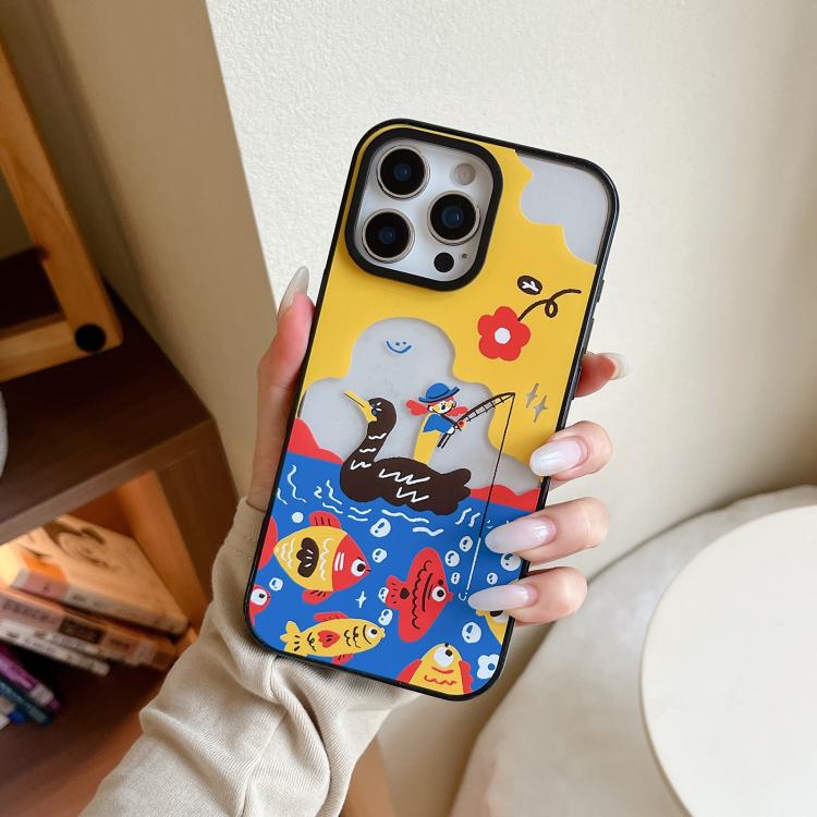 Custodia per telefono in TPU acrilico con motivo a fiorellino rosso in stile cartone animato, For iPhone 17 Pro Max, For iPhone 17 Pro, For iPhone 17, For iPhone Air