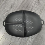 Vassoio di ricambio in silicone alimentare con scomparti per robot da cucina Thermomix TM7., Silicone Divided Steamer Tray-Grey, Silicone Divided Steamer Tray-Black