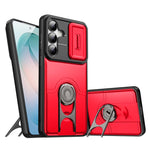 Cover scorrevole per fotocamera, supporto girevole 2 in 1, custodia per telefono antiurto con airbag., For Galaxy S26+ 5G, For Galaxy S26 Ultra 5G, For Galaxy S26 5G