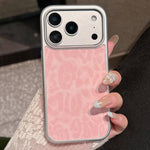 Custodia per telefono con finestra grande e stampa leopardata galvanizzata, For iPhone 17 Pro Max, For iPhone 17 Pro, For iPhone 17, For iPhone 16 Pro Max