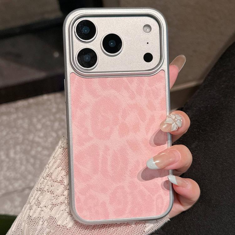 Custodia per telefono con finestra grande e stampa leopardata galvanizzata, For iPhone 17 Pro Max, For iPhone 17 Pro, For iPhone 17, For iPhone 16 Pro Max