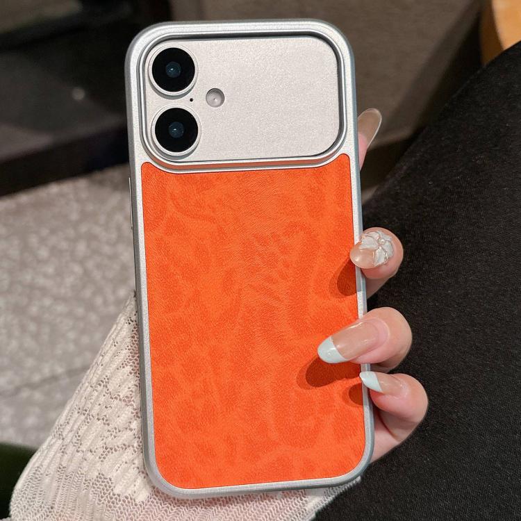 Custodia per telefono con finestra grande e stampa leopardata galvanizzata, For iPhone 16 Pro, For iPhone 16, For iPhone 15 Pro Max, For iPhone 15 Pro