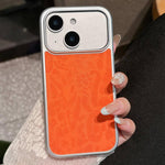 Custodia per telefono con finestra grande e stampa leopardata galvanizzata, For iPhone 15, For iPhone 14, For iPhone 14 Pro, For iPhone 14 Pro Max