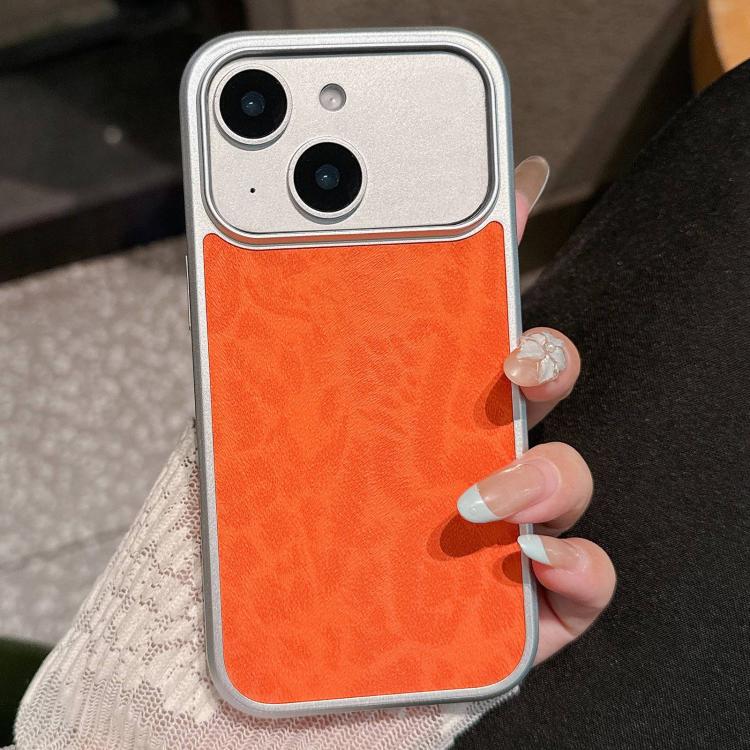 Custodia per telefono con finestra grande e stampa leopardata galvanizzata, For iPhone 15, For iPhone 14, For iPhone 14 Pro, For iPhone 14 Pro Max