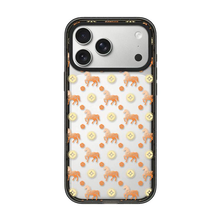 Custodia per telefono in acrilico TPU con motivo a cavallo in stile cinese, For iPhone 17 Pro Max, For iPhone 17 Pro, For iPhone 17, For iPhone Air, For iPhone 16 Pro Max, For iPhone 16 Pro
