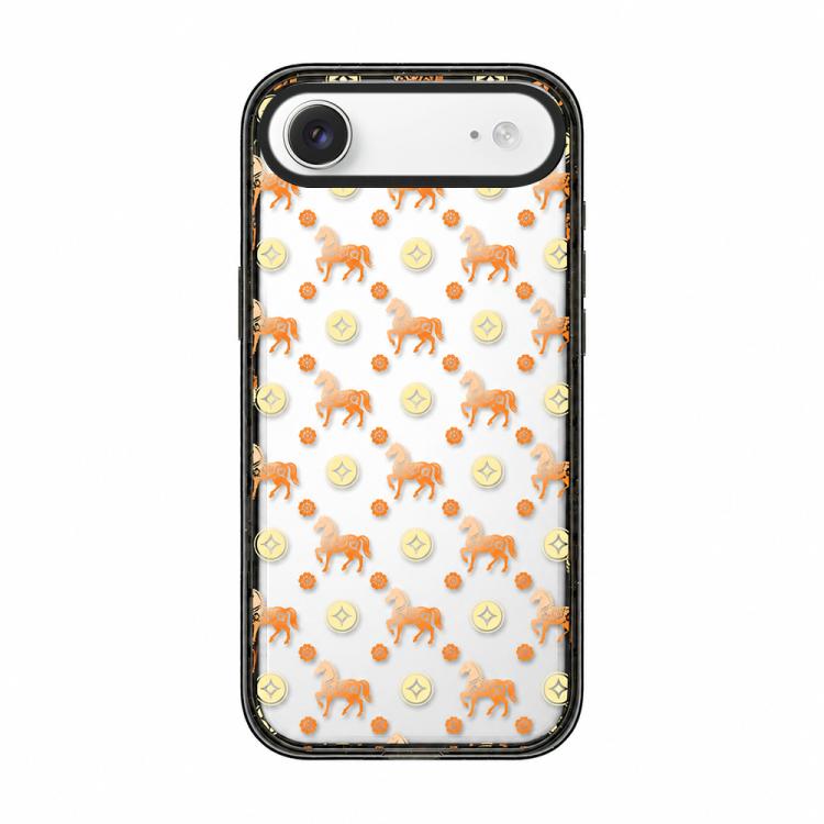 Custodia per telefono in acrilico TPU con motivo a cavallo in stile cinese, For iPhone 17 Pro Max, For iPhone 17 Pro, For iPhone 17, For iPhone Air, For iPhone 16 Pro Max, For iPhone 16 Pro