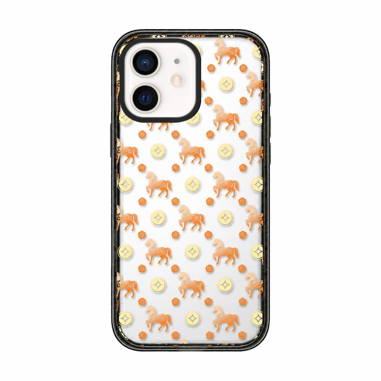 Custodia per telefono in acrilico TPU con motivo a cavallo in stile cinese, For iPhone 13, For iPhone 12, For iPhone 12 Pro Max, For iPhone 12 Pro, For iPhone 11