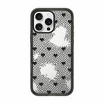 Custodia per telefono in acrilico TPU con stampa a fiocco di pizzo, For iPhone 16 Pro Max, For iPhone 16 Pro, For iPhone 16 Plus, For iPhone 16