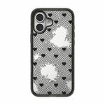 Custodia per telefono in acrilico TPU con stampa a fiocco di pizzo, For iPhone 16 Pro Max, For iPhone 16 Pro, For iPhone 16 Plus, For iPhone 16