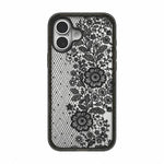 Custodia per telefono in acrilico TPU con stampa a fiocco di pizzo, For iPhone 16 Pro Max, For iPhone 16 Pro, For iPhone 16 Plus, For iPhone 16