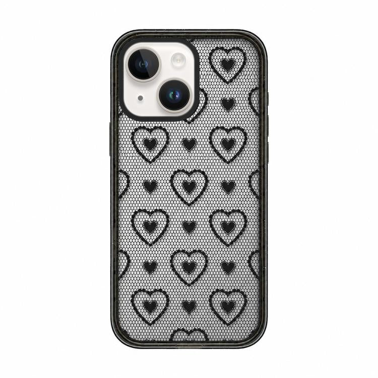 Custodia per telefono in acrilico TPU con stampa a fiocco di pizzo, For iPhone 15 Pro Max, For iPhone 15 Pro, For iPhone 15 Plus, For iPhone 15